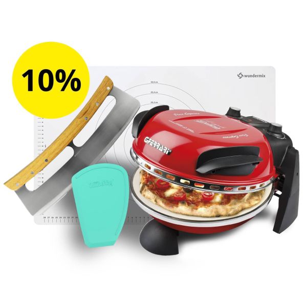 Pizza-Set mit G3Ferrari Pizzaofen, WunderMat®, ZauberCard und Pizza-Wiegemesser