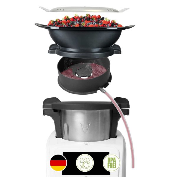 MixFino® | Dampfentsafter-Aufsatz für Monsieur Cuisine Smart, Trend, Connect